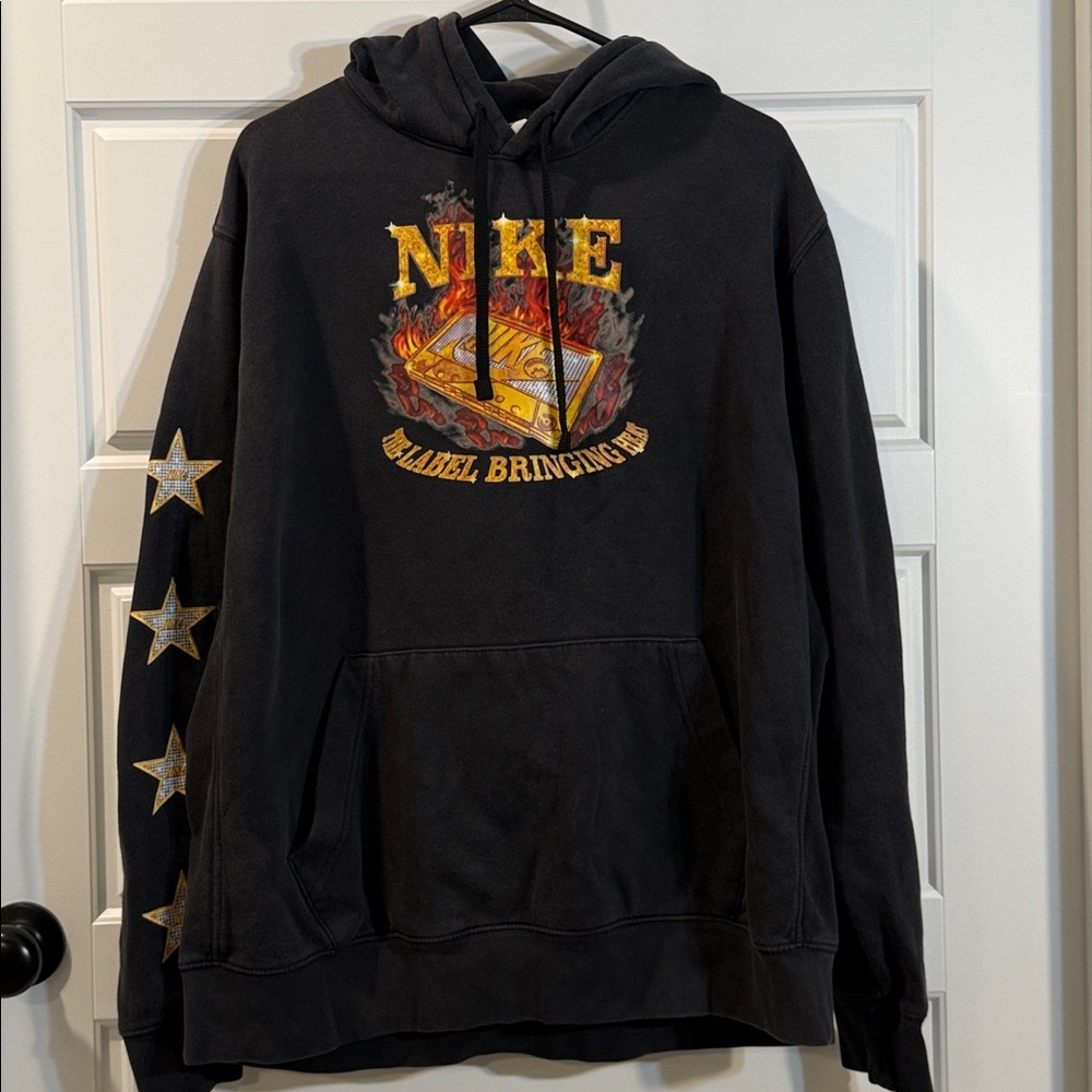 Nike NSW Club 3rd Coast Graphic Basketball Hoodie Bred Men XL